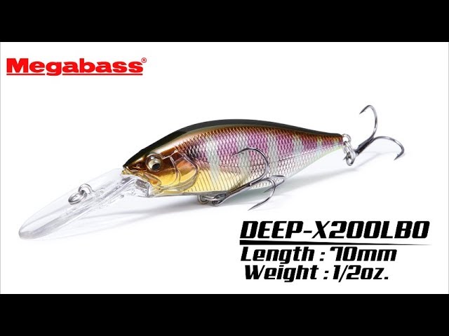 ハイパーレスポンス・クランクベイト。「DEEP-X200 LBO」アクション