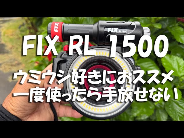 FIXリングライト1500 進水式 三宅島ダイビング 大久保浜 - YouTube