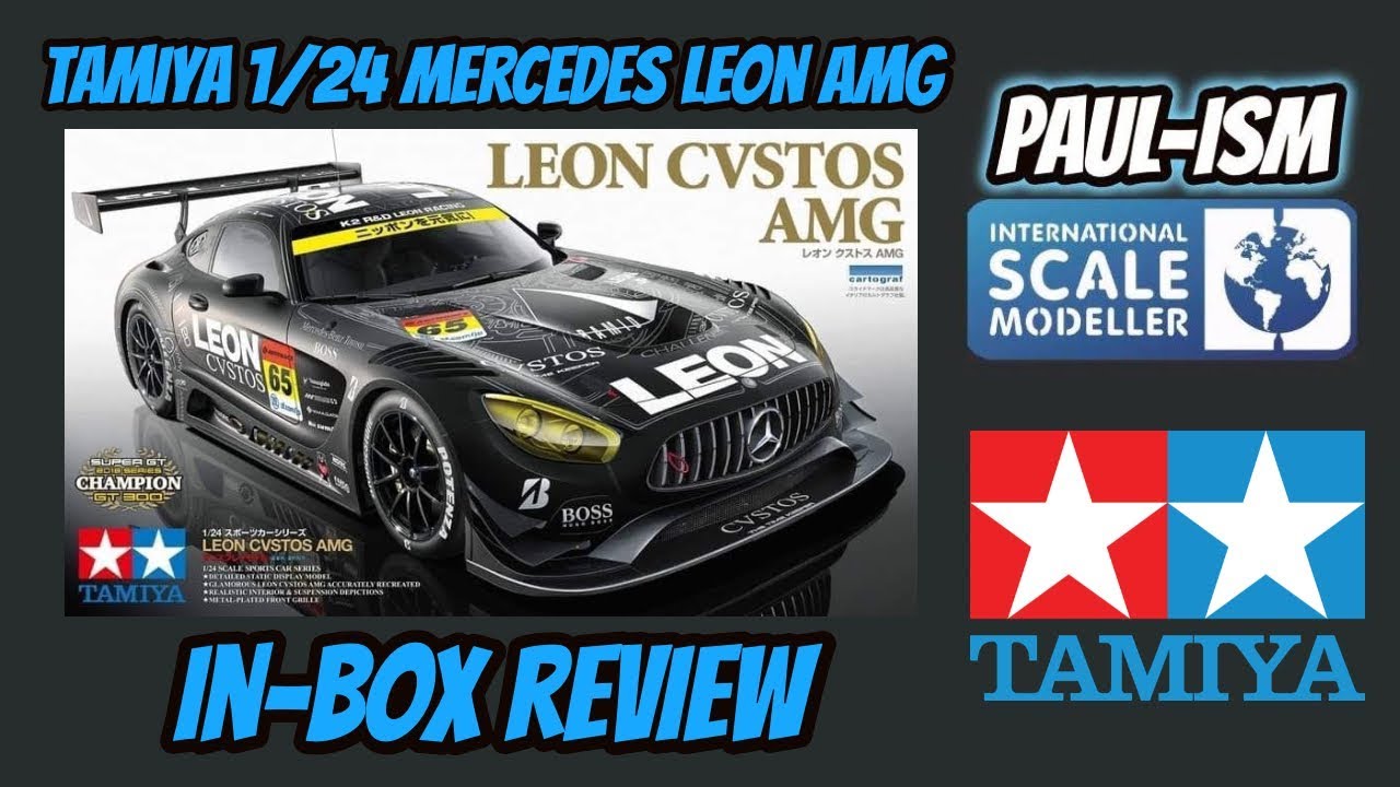 Tamiya 1/24 Mercedes Leon CVSTOS AMG In-box review - YouTube