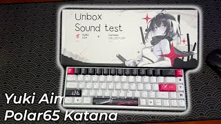 Unbox & Sound Test Yuki Aim Polar65 Katana - Hiragana Edition