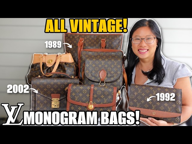 INSANE Vintage Louis Vuitton Monogram Handbag Collection of 8 Bags