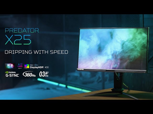 Predator X25 | 360Hz G-SYNC eSports Gaming Display - YouTube