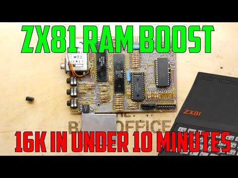 How to install a ZX81 16K Ram expansion - 10 minute mod! - YouTube