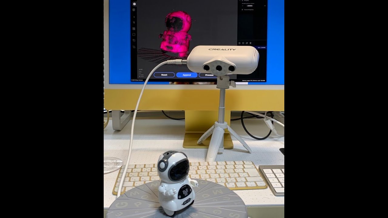 CREALITY 3Dスキャナ 「CR-Scan Lizard」の実際 - YouTube