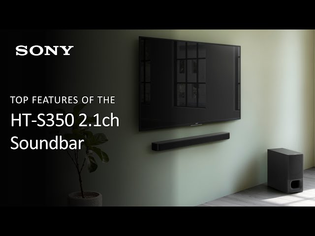 Sony | HT-S350 2.1ch Bluetooth® Soundbar Overview - YouTube