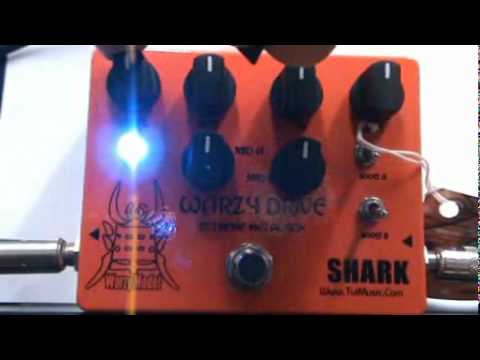 SHARK WARZY DRIVE GUITAR EFFECT DEMO BY CHATREEO - YouTube