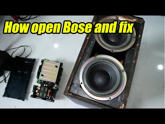 How to open Bose Power Acoustimass 25 speaker system step by step