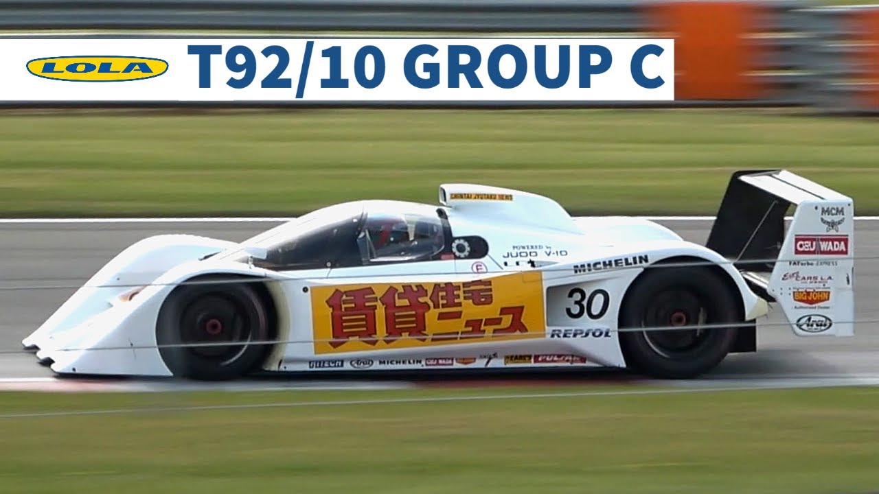Lola T92/10 - V10 Group C - Pure Sounds & Flybys [HD] - YouTube