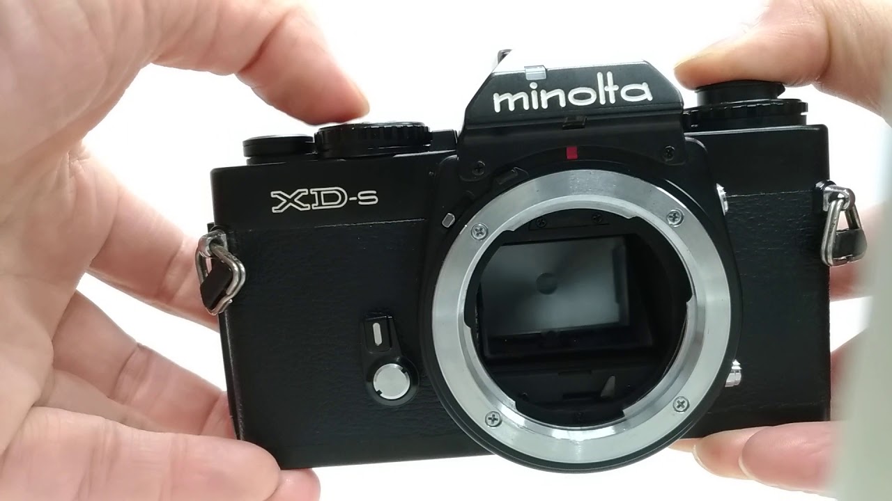Minolta XD-S Black 35mm SLR with MD Rokkor 50mm F/1.4 Lens from