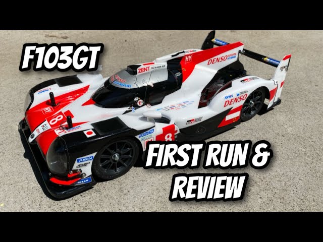 Tamiya F103GT First Run & Review Video. 1/10 Toyota Gazoo Racing