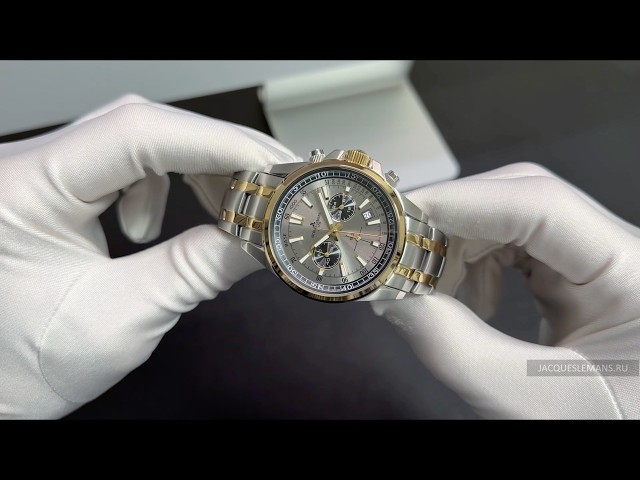 Clock Jacques Lemans 1-2117ZM - YouTube