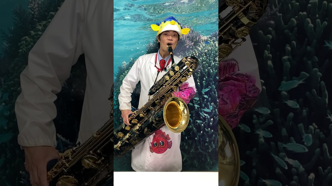 I tried saying fish names on the saxophone #3 #shorts - YouTube
