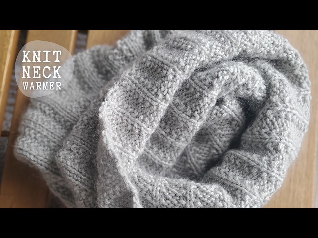 Easy Knit Neck Warmer for Beginners | Quick & Cozy Project - YouTube
