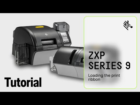 Zebra ZXP 9 How To: Loading the Print Ribbon - YouTube