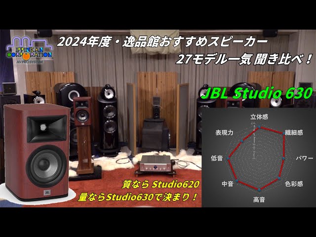 JBL Studio 630を聞いてみた「2024年度 27スピーカー聞き比べ」 - YouTube
