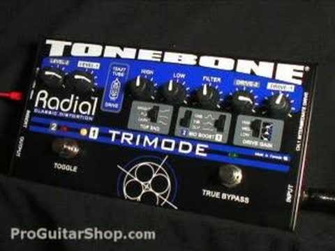 Radial Tonebone Trimode Tube Distortion / Overdrive Pedal - YouTube