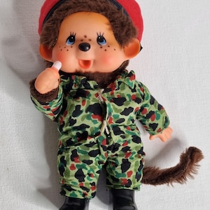 キキ モンチッチ ヴィンテージ 20 cm 迷彩服、フランス製 - Etsy 日本
