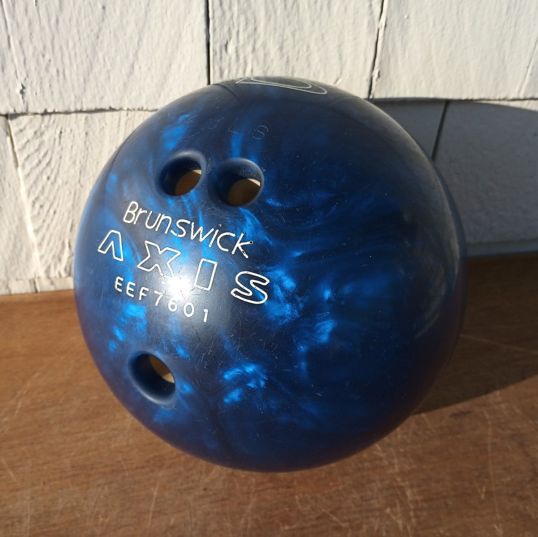 Vintage Bowling Ball - Brunswick Axis - Amazing Blue Swirl - Etsy