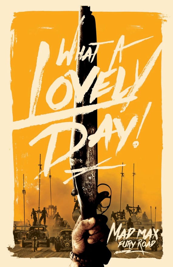 マッドマックス 怒りのデス・ロード』の映画ポスター - Etsy 日本