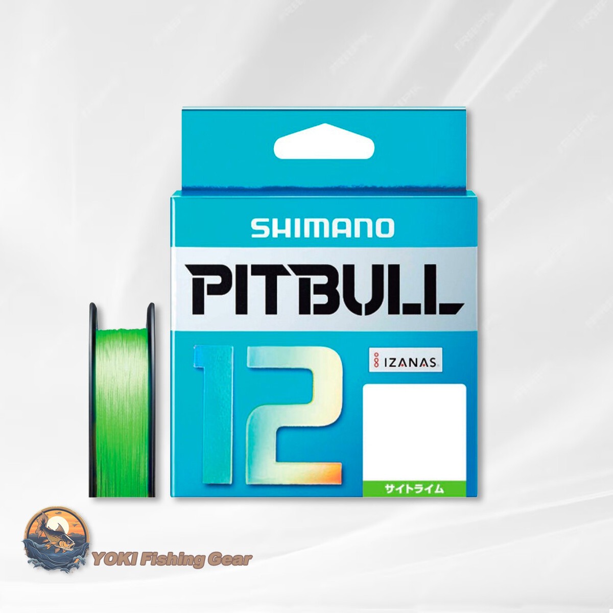 SHIMANO PITBULL 12 Braided Line PE#1.0-150m Lime Green Shipping