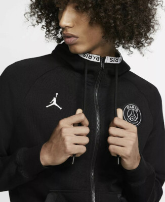 Nike Air Jordan PSG Paris Saint Germain Men's Small Black Cat