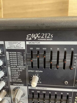 Yamaha EMX212S 12-Channel Stereo Powered Mixer Confirmed Operation