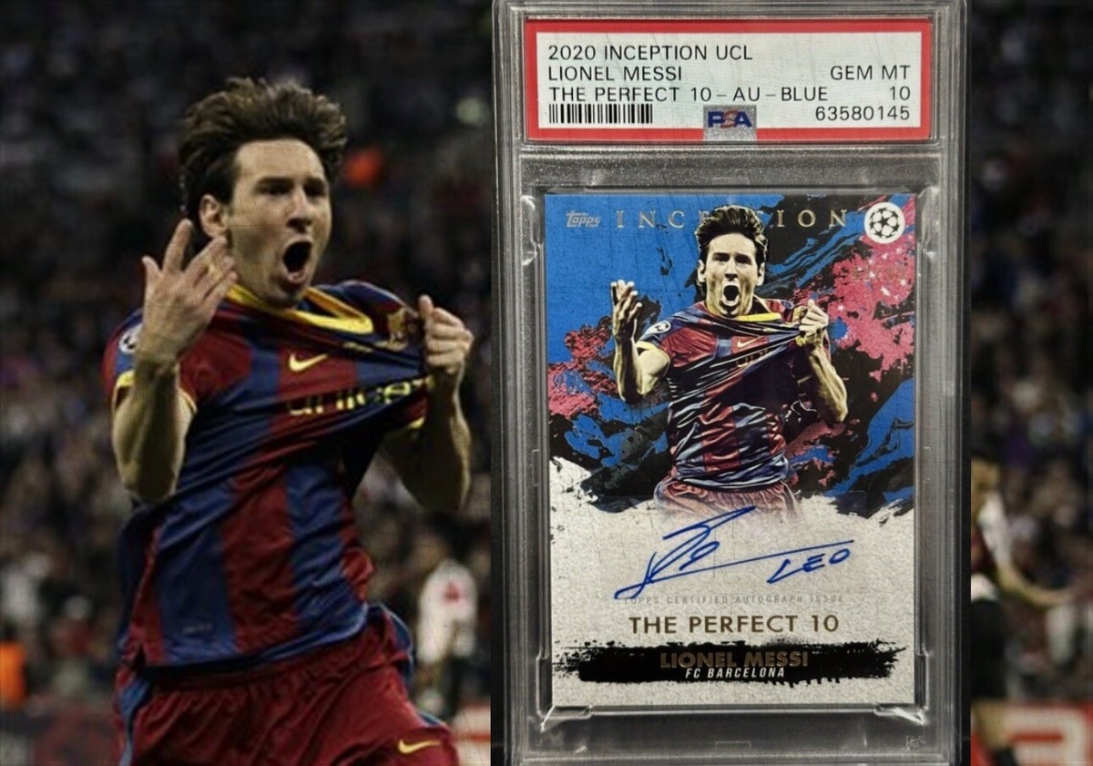 2020 Topps Inception UCL Barcelona The Perfect 10 Lionel Messi