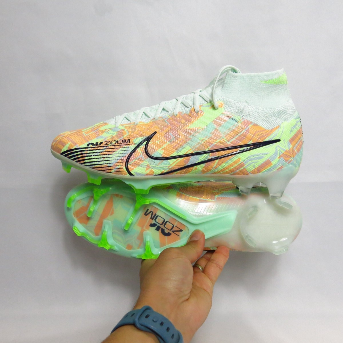 Nike Zoom Mercurial Superfly 9 Elite FG - Green Football Boots