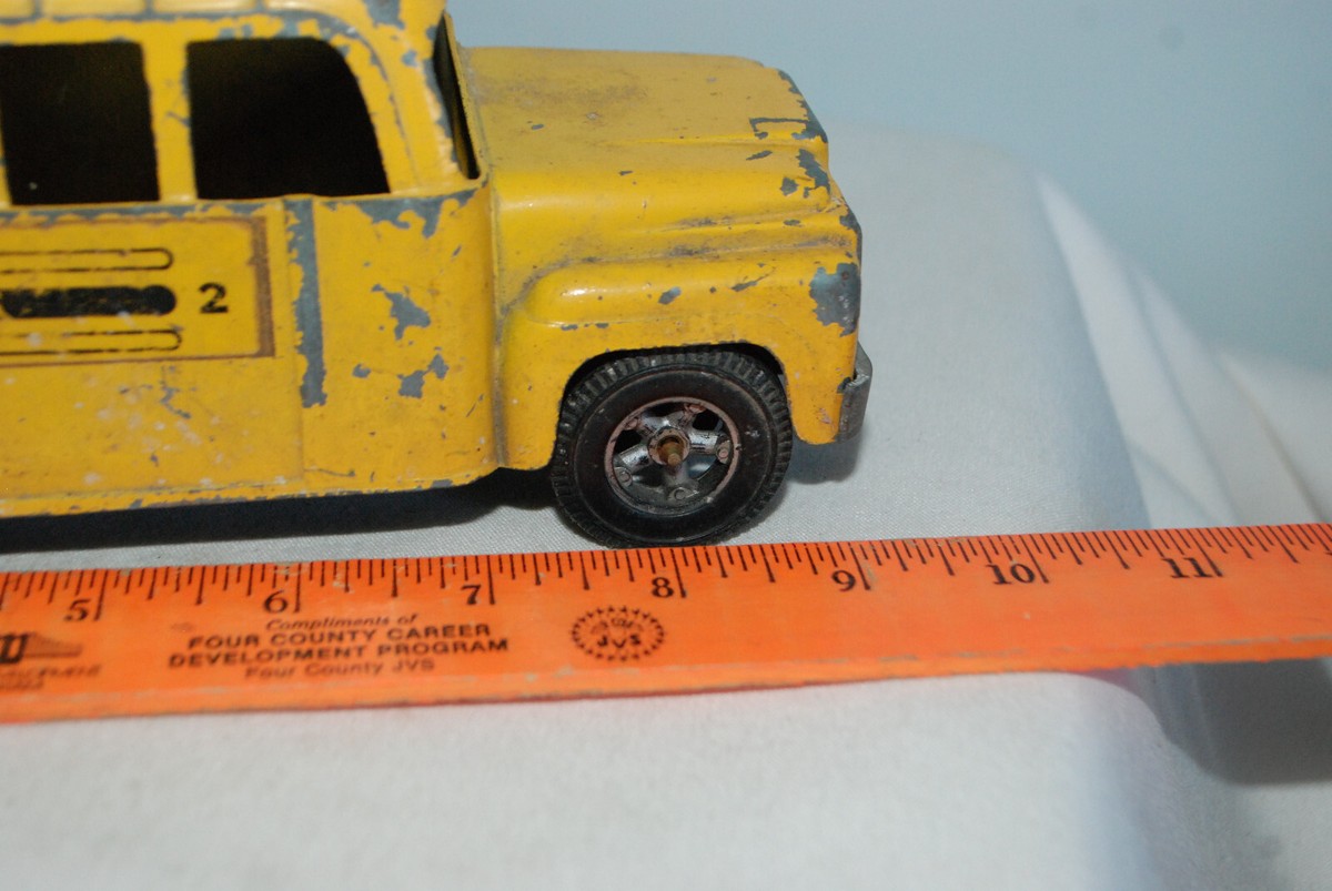 Vintage Hubley School Bus Pressed Steel 1960's Authentic RARE | eBay