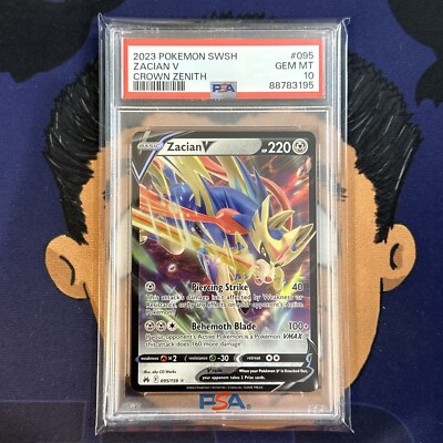 💎PSA 10 GEM MINT 2023 Crown Zenith ZACIAN V #095 Holo | eBay