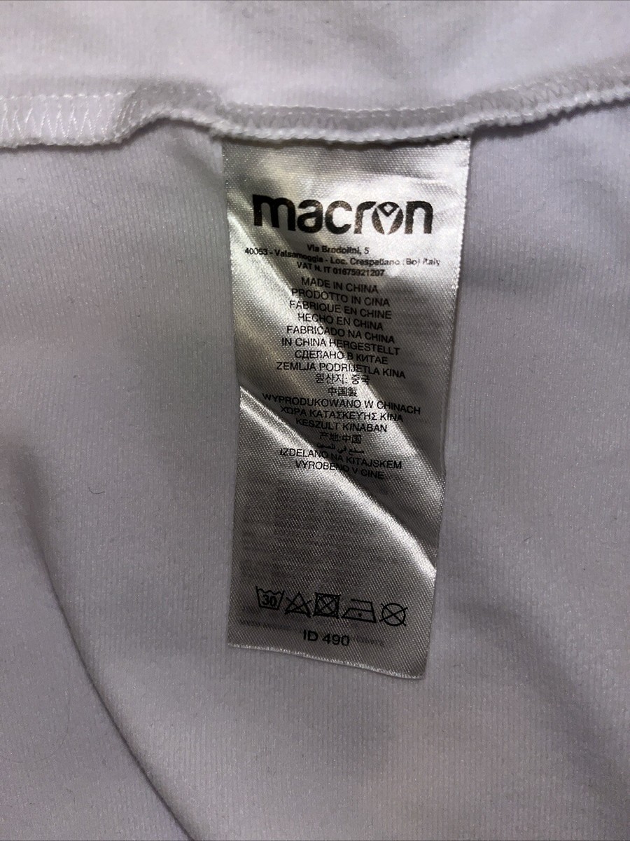 S.S. Lazio Roma Macron White Top Track Jacket Football Soccer