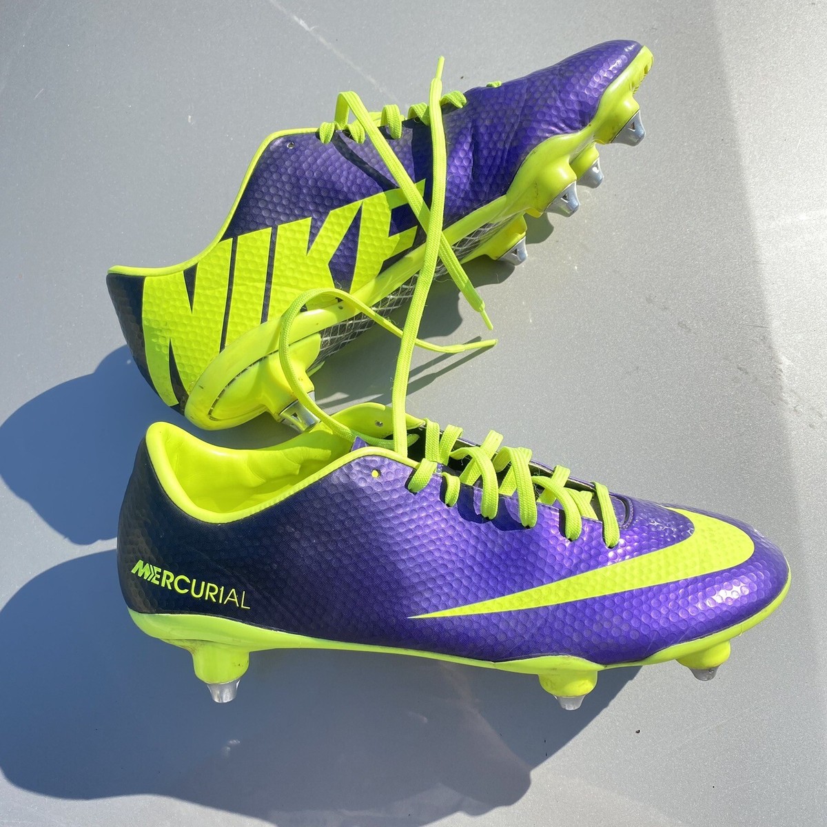 PURPLE NIKE MERCURIAL VAPOR IX SG-PRO ACC RARE SOCCER CR7 VINTAGE