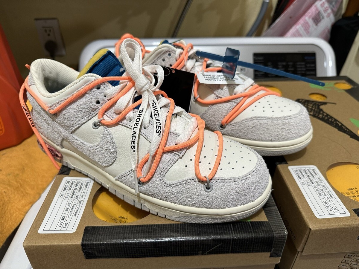 Size 9.5 - Nike Dunk Low Off-White “Lot 19 of 50” DJ0950-119 100