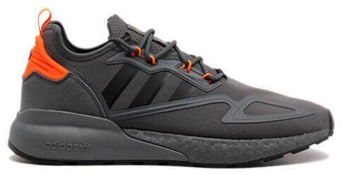 Mens 8 Adidas ZX 2K Boost Running Shoes White Solar Red Blue Lace