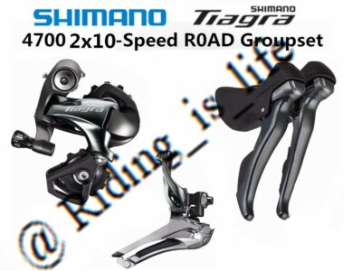 New Shimano Tiagra 4700 2X10 Speed Road Groupset FD-4700+RD-4700+