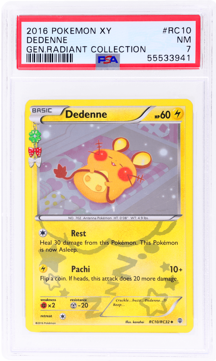 2016 Pokemon XY Generations Dedenne Radiant Collection #RC10 PSA 7