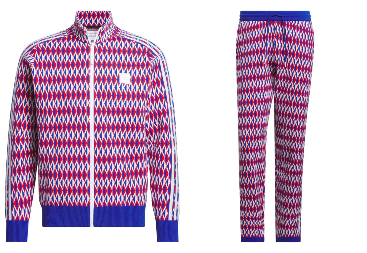 Men's Adidas Royal Blue Adicross Primeknit Golf Jacket & Pants