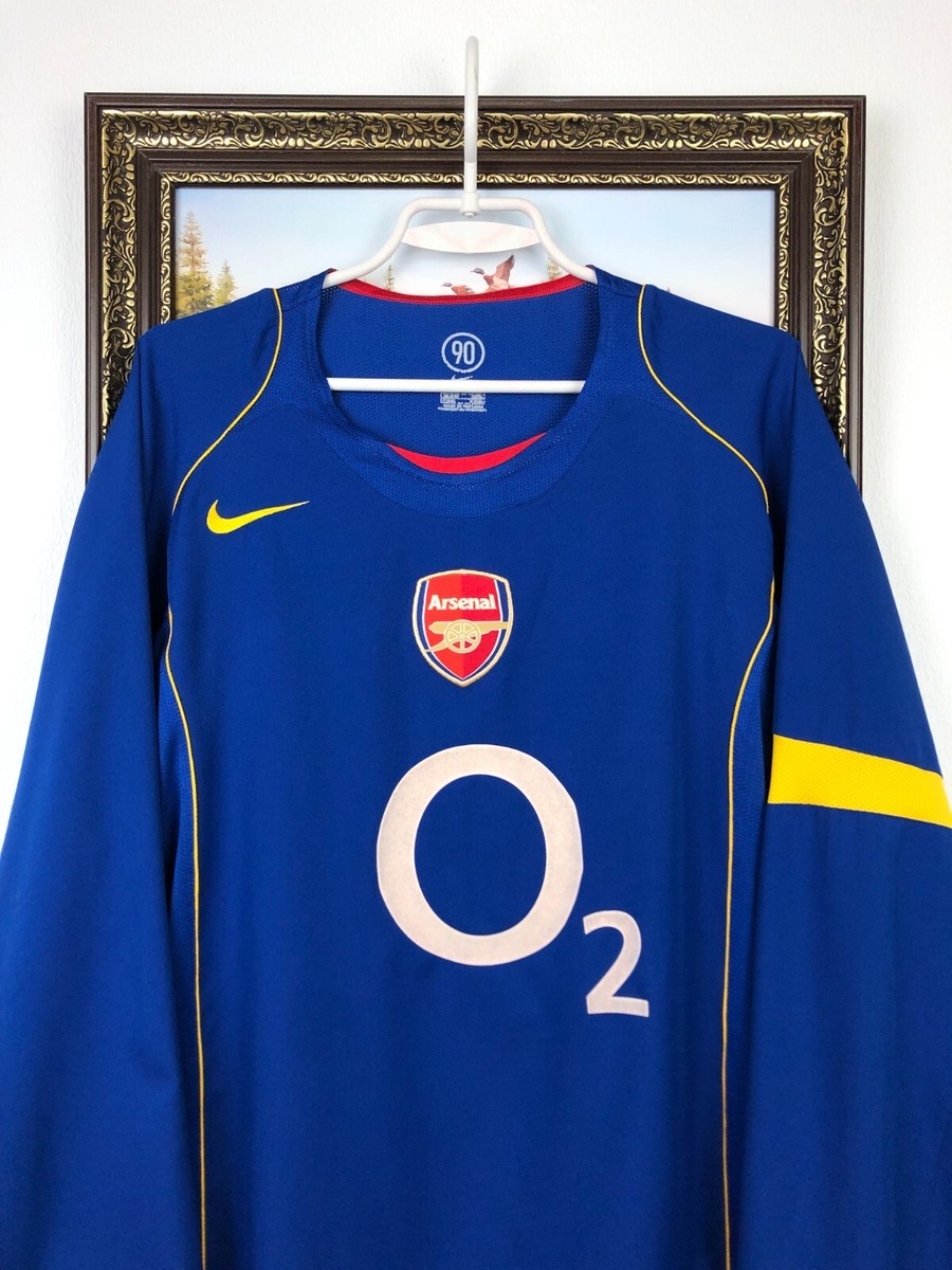 Arsenal Away football shirt 2004 Soccer Nike o2 Jersey Long Sleeve