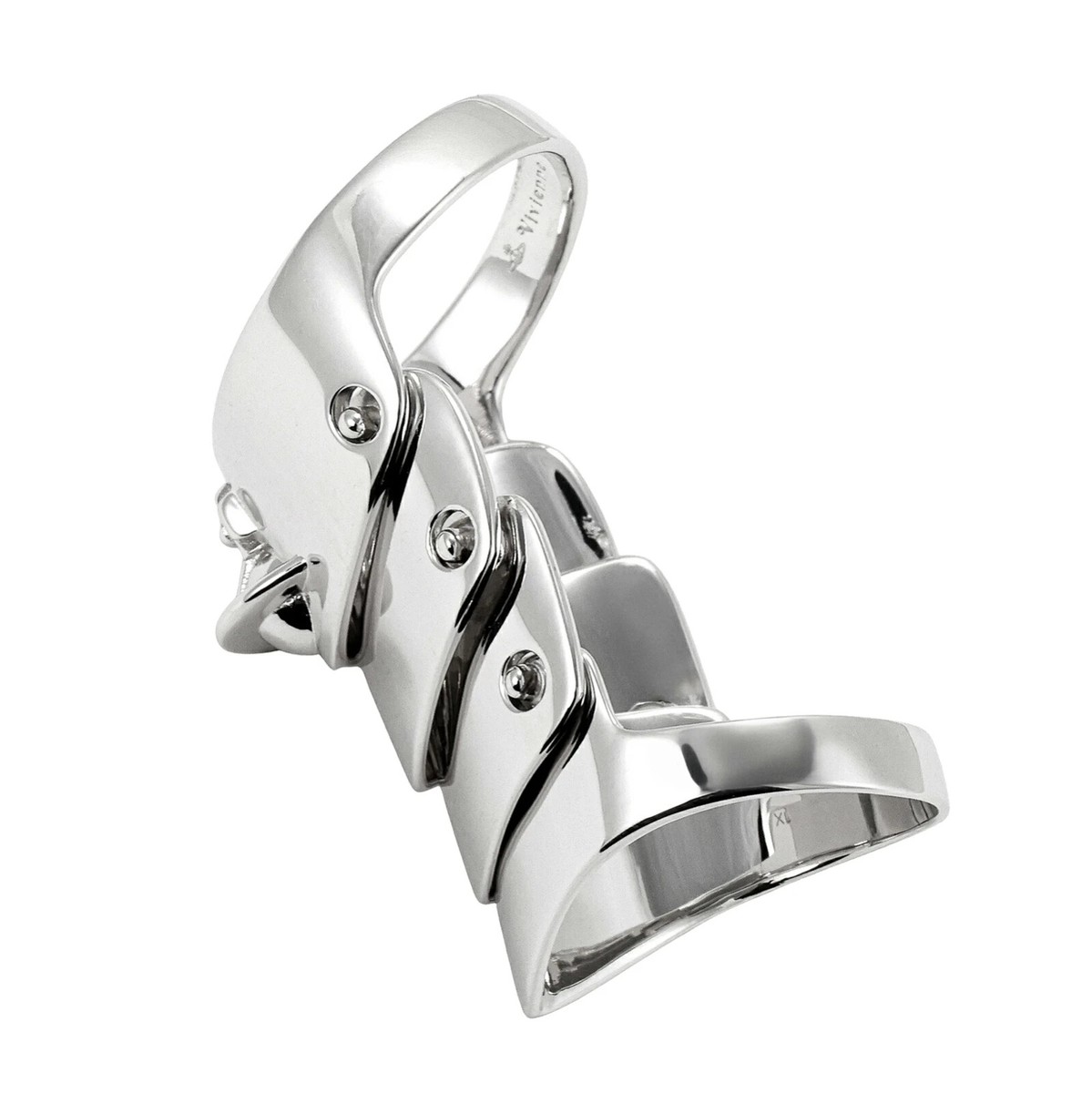 Vivienne Westwood armor ring 925 JSB engraved size XXL MINT | eBay