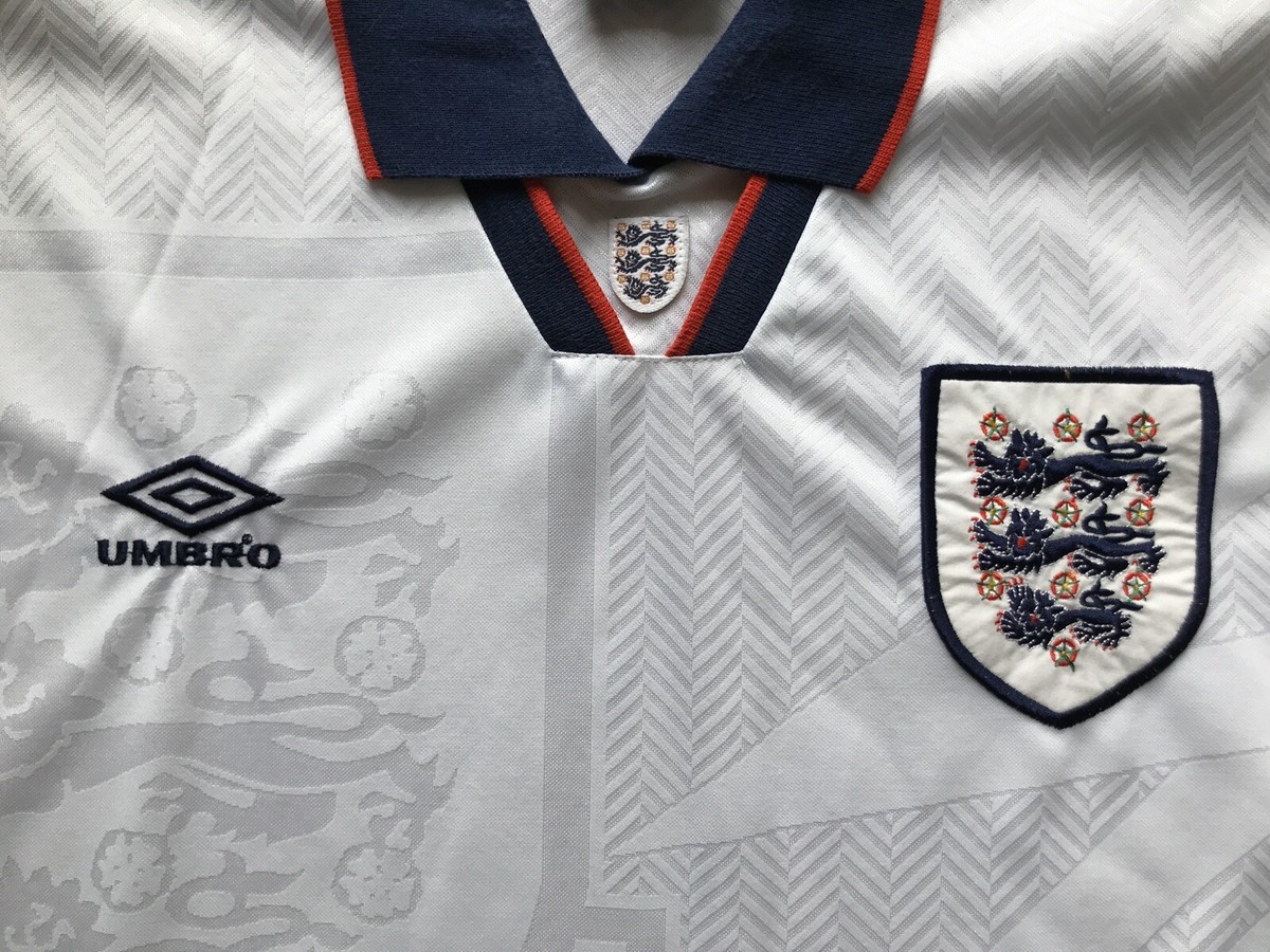 ENGLAND 1993 1995 HOME FOOTBALL SHIRT SOCCER JERSEY UMBRO VINTAGE