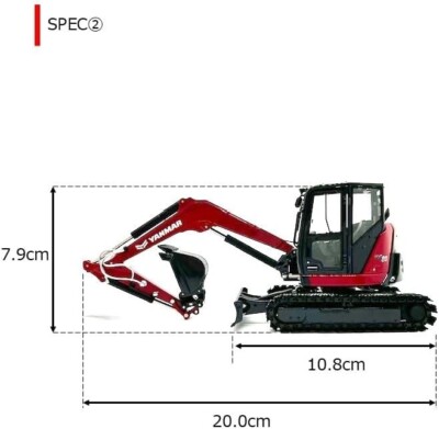 YANMAR ViO80 Diecast Excavator 1/32 Miniature Model Construction