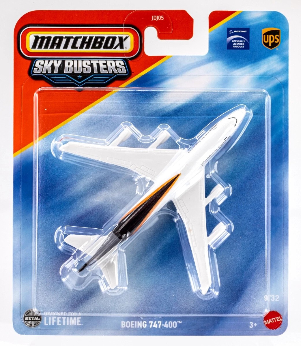 2025 Matchbox Sky Busters® #9 Boeing® 747-400 WHITE | BROWN | UPS