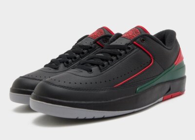 Nike Air Jordan 2 Retro Low Christmas Black Red Green DV9956-006