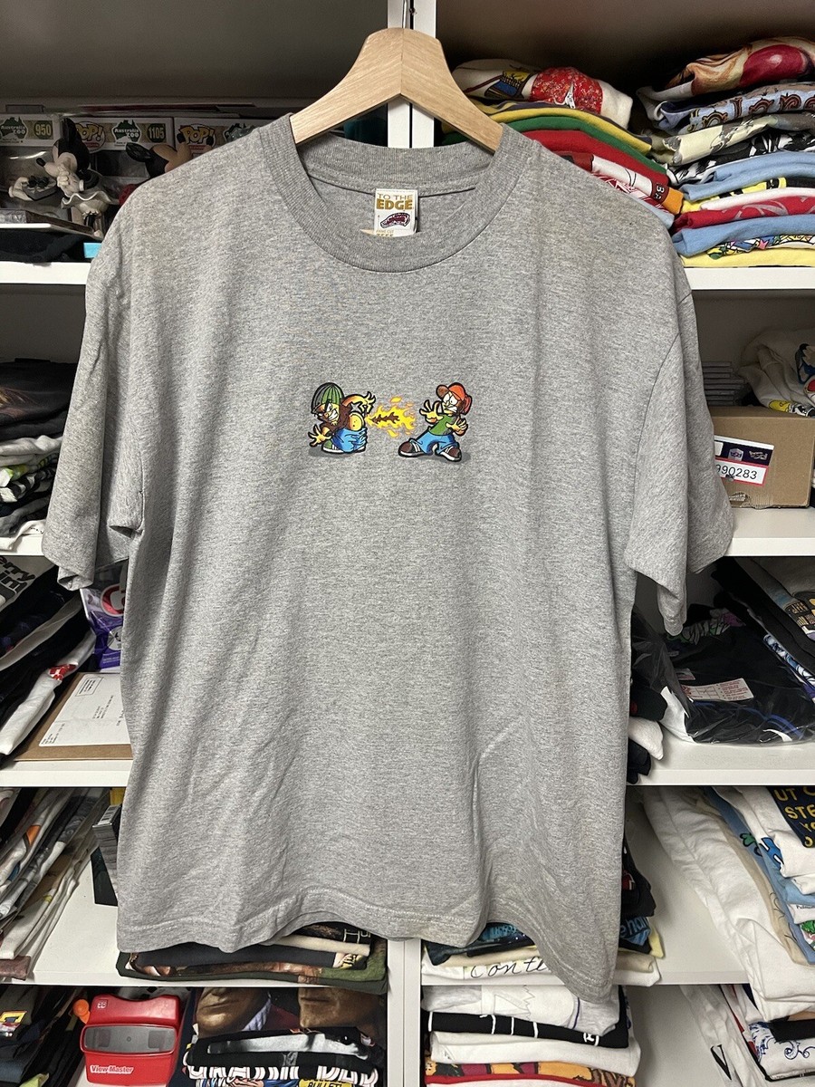 Vintage To the Edge Prime Cut Tees T Shirt Large Skateboard Skate