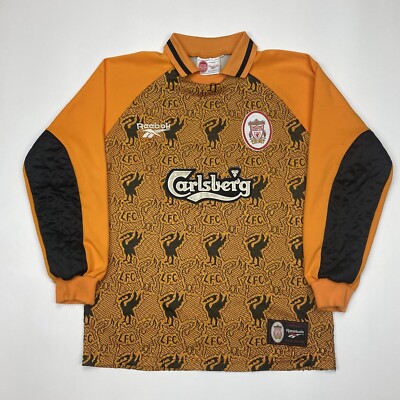 Vintage Liverpool 1996 1997 Goalkeeper Reebok Football Shirt