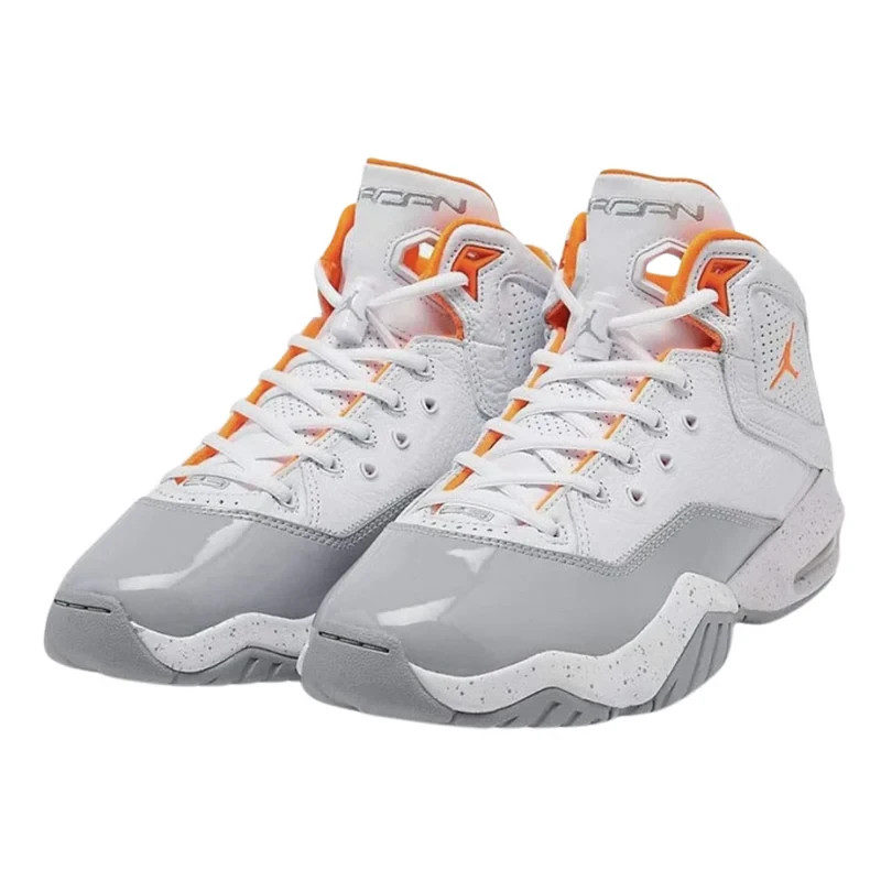 Jordan B Loyal White Total Orange Grey 315317-118 Size 9 Men STEAL