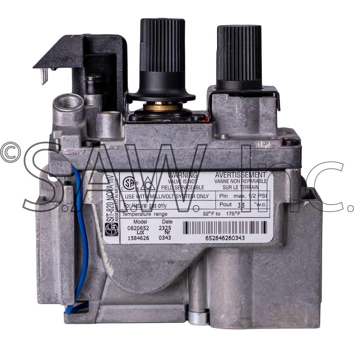 52677 Majestic SIT-820 Nova Mv OEM Natural Gas Valve for Direct