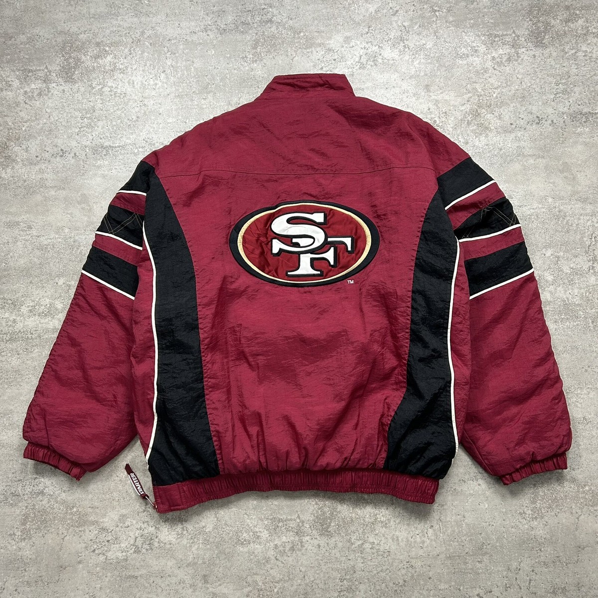 VTG 90s NFL SAN FRANCISCO 49ERS STARTER PUFFER JACKET SIZE XXL 2XL