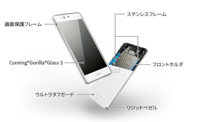 FUJITSU ARROWS M04 PREMIUM VER METAL FRAME TOUGH ANDROID PHONE