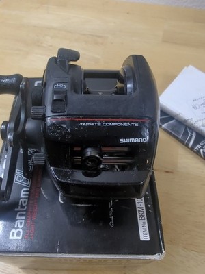 SHIMANO BANTAM BLACK MAGNUM BKM-100 BAIT CASTER With Box 5:1 Gear